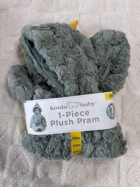 Koala Kids Plush Pram in Sage Green